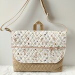 図書袋☆絵本袋☆蓋付き☆ショルダーベルト付き☆ミルキーラビット