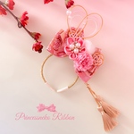 受注制作💖ペット用カチューシャ🌸単品💖西陣織👘京金襴②💖着物🎀 和柄💖お正月🎍👘七五三💖ひなまつり🎎