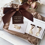 耳たぶフィット 個性的デザイン♪大きめデザインイヤーカフ+調整可能なデザインリングset