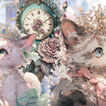 ONLY ONE PRINCESS CAT デザインペーパー