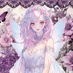 デザインペーパー 　PURPLE FAIRY