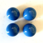 Blue 24mm Domed Cabochons