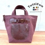 tuttifun＊帆布と革のazuki iro バッグ