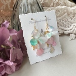 しだれ紫陽花 本物の紫陽花 ピアス イヤリング