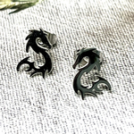 1159.SUS304ミニ龍🐉のシンプルピアス