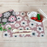 サイズ選べる ランチョンマット ナフキン【北欧フラワー】