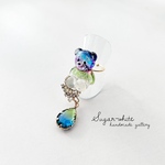 ❄️Aurora bear ring ✵ オーロラの欠片を見つけたクマさんの指輪  フリーリング   月  雫 テディベア 大ぶり