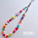 ビーズストラップ🌈スマホストラップ🧸ハンドストラップ🎲こつぶカラフルポップ⭐️/MIMI.☺︎
