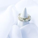 FlowerRing               クリアリング 透明リング ホワイトリング ring 指輪 リング 花リング シンプル おしゃれ  ナチュラル 個性的 ファッション アンニュイ