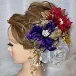 ピンク 和装髪飾り ウェディング髪飾り 振袖髪飾り