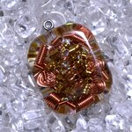 【オーダー品】オルゴナイト （スクェア型）【水晶】シェルチップ（金属４倍）
