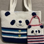 s様オーダー パンダちゃんトートバッグandスマホホルダー🐼