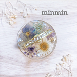 【一点もの】押し花　クリアスマホリング　ハンドメイド　