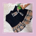 犬服　タータンチェック柄タンクトップ