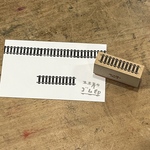 線路のはんこ（真っ直ぐ）