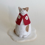 新春　福福猫さん（茶ぶち）