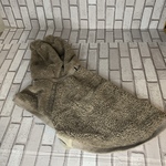 完成品2Lサイズ●スポッとマント●ふわもこフリース　モカ●マント　ケープ