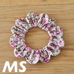 猫用ザビエル首輪《MS》コーデュロイ  リトルフラワー  シャビーライラック