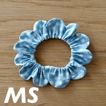 《ザビエルMS》ポルカドット ベビーブルー　猫首輪