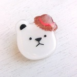 夏のしろくまブローチ【期間限定販売】