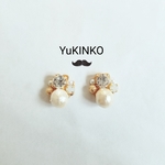冠婚祭OK☆Cottonpearl＊earrings