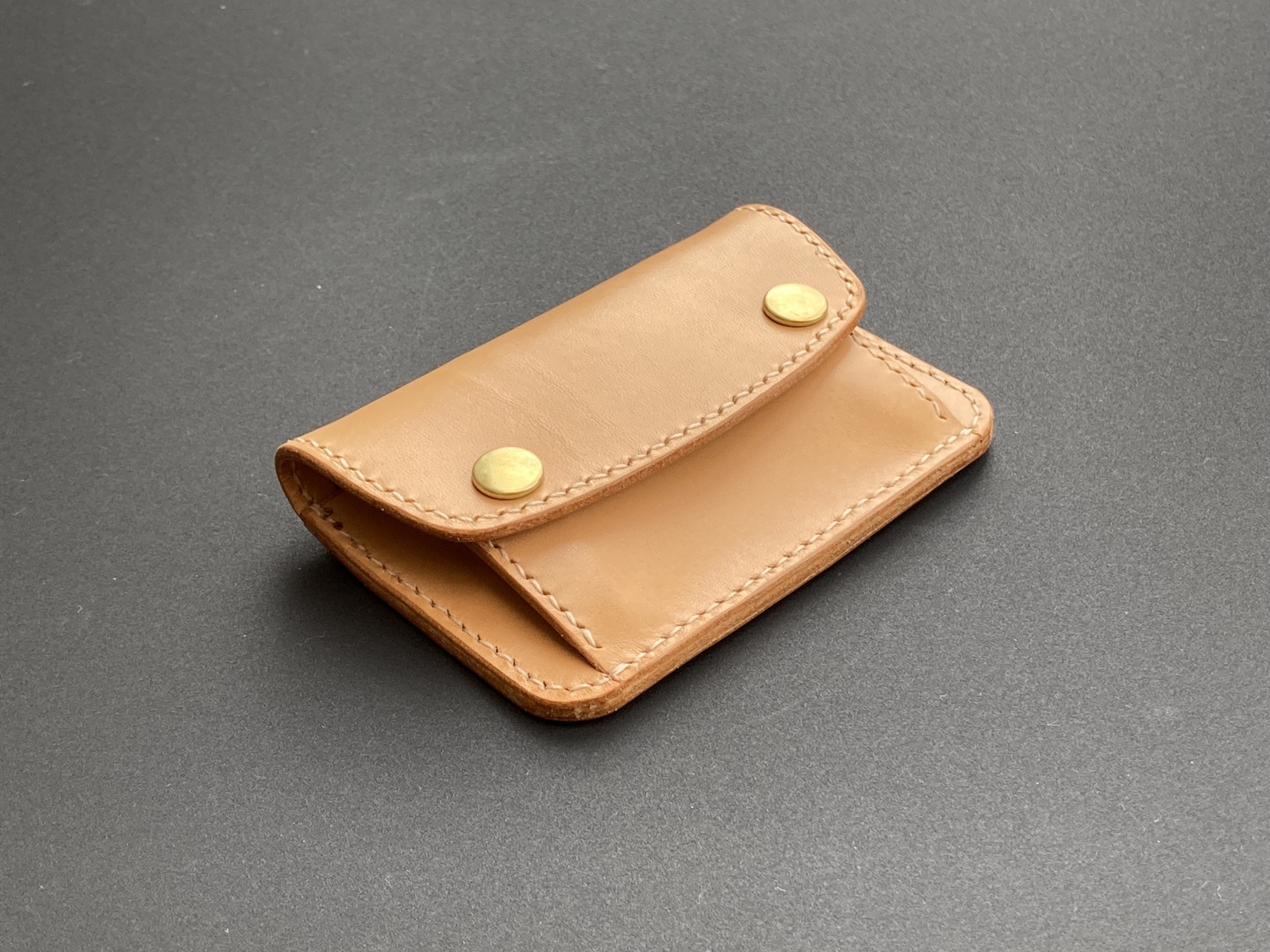 本革 たい焼きポーチ ナスカン付き 昭南本ヌメ革 昭南本ヌメのたい焼きポーチ - RRcraft | minne byGMOペパボ 国内最大