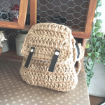 麻紐ミニリュック&帽子