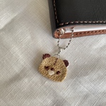 刺繍チャーム［ベージュくまちゃん］