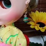 ブライスちゃん用　ヨーヨーのピアス
