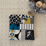 ほっこりパッチワーク風マット　16.5cm×16.5cm