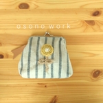 がま口財布　h a n a