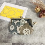 親子がま口財布　ミナペルホネン  millefiori モスグリーン