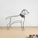 犬　ビーグル犬　ワイヤークラフト　ワイヤーアート