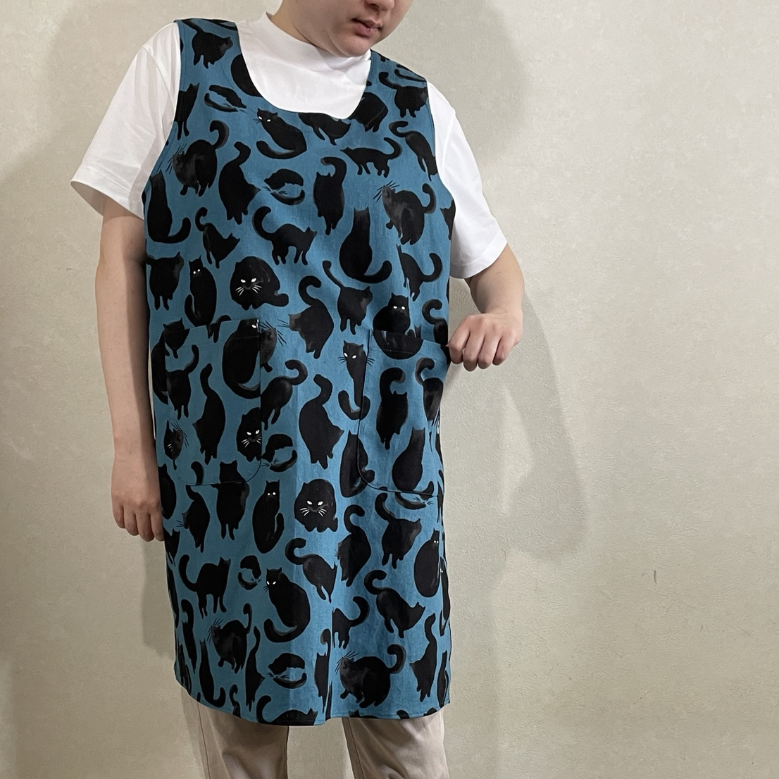 クールなパンダ🖤割烹着 - エプロン きら星亭 | minne byGMOペパボ