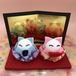 つまみ細工の飾りびな(4点セット)