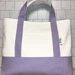 手提げ　レッスンバッグ　くすみ紫