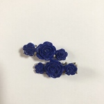 🥀薔薇のヘアクリップ(青)🥀🉐