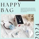 1/1より　ハッピーバッグ アクセサリーセット　1000円　happybag イヤリングセット　ヘアクリップ　正月　新年　福袋　ネックレス　リング　キッズ福袋　中身がわかる　