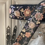 [実物のお色味と違う場合があります] インド刺繍リボン　花　インド刺繍　スパンコール　刺繍リボン　リボン　りぼん　※10月8日よりゆうパケットにて発送