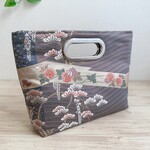 ◆30%off◆絹の帯からで2wayバッグ　松藤文様　帯リメイク182
