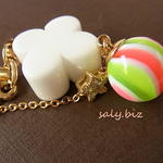 saly☆かわいいお花のストラップ