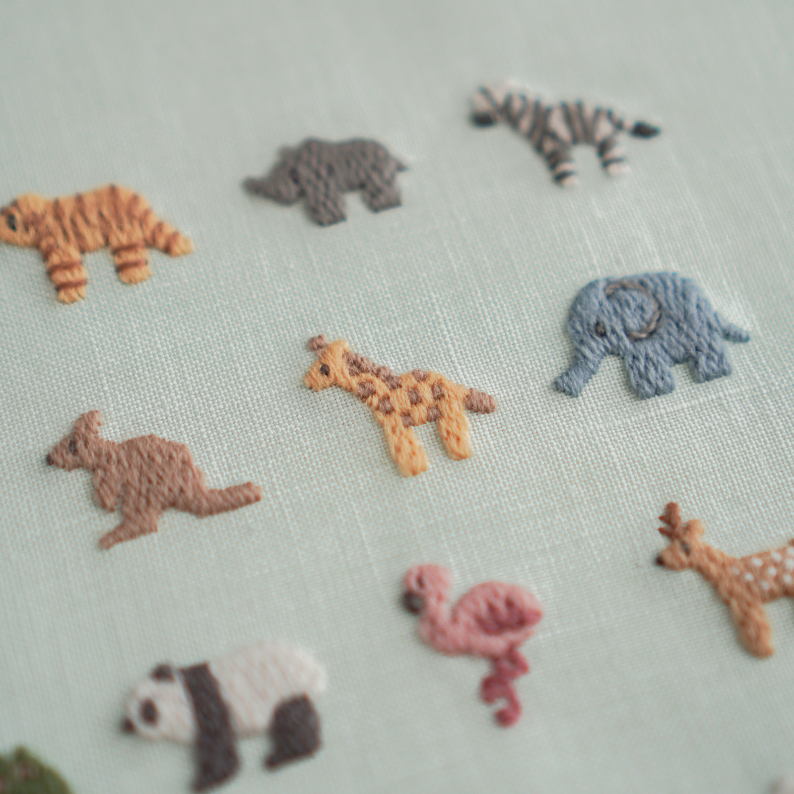 動物刺繍とパターン Cheetah cross-stitch Pattern