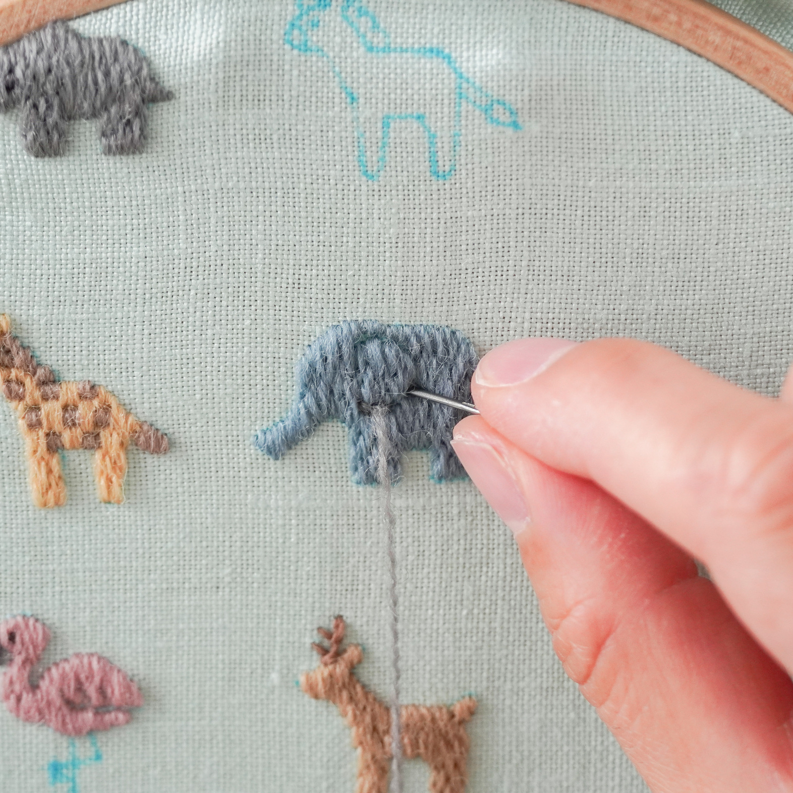 動物刺繍図案 - trims | minne byGMOペパボ 国内最大級の