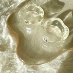 clear ring イニシャル入り