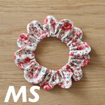 猫首輪《MS》コーデュロイ リトルフラワー ポピーレッド