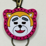 あーまん　レザーキーホルダー　ゆるキャラ　秋田県　12月28日21時より販売  ピンク1