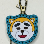 あーまん　レザーキーホルダー　ゆるキャラ　秋田県　12月28日21時より販売  空色1
