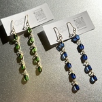 💙アンティークゴールドカラーロングピアス