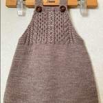 【手編み】ベビー ニット サロペット ワンピース