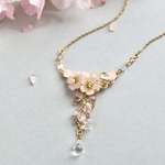 春を呼ぶあけぼのの桜ネックレス